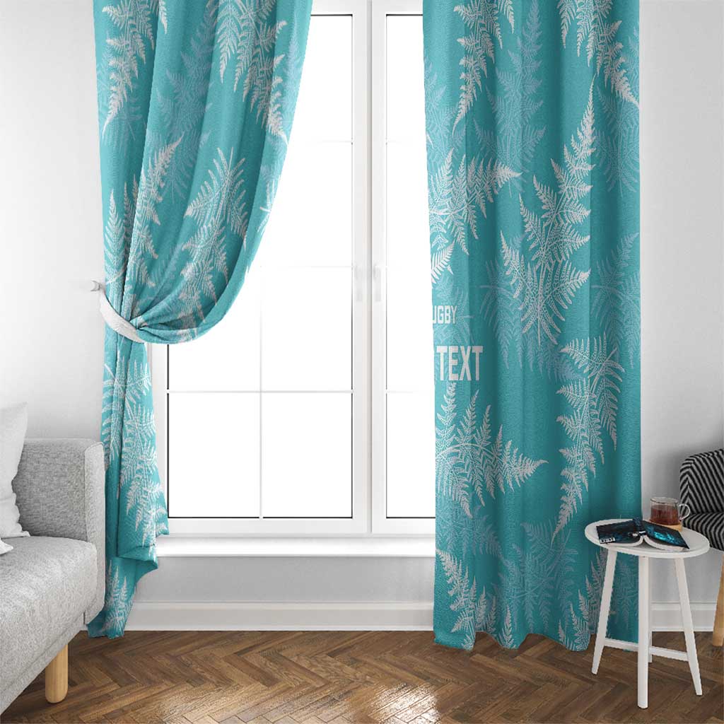 New Zealand Silver Fern Rugby Custom Window Curtain Go Aotearoa Champions Turquoise Version - Aussie Hoodie