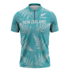 New Zealand Silver Fern Rugby Custom Zipper Polo Shirt Go Aotearoa Champions Turquoise Version - Aussie Hoodie
