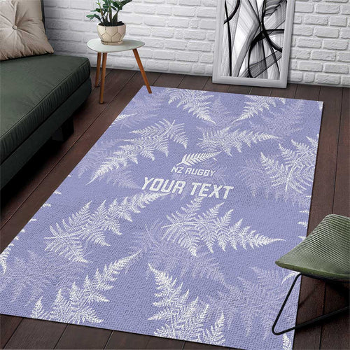New Zealand Silver Fern Rugby Custom Area Rug Go Aotearoa Champions Purple Version - Aussie Hoodie