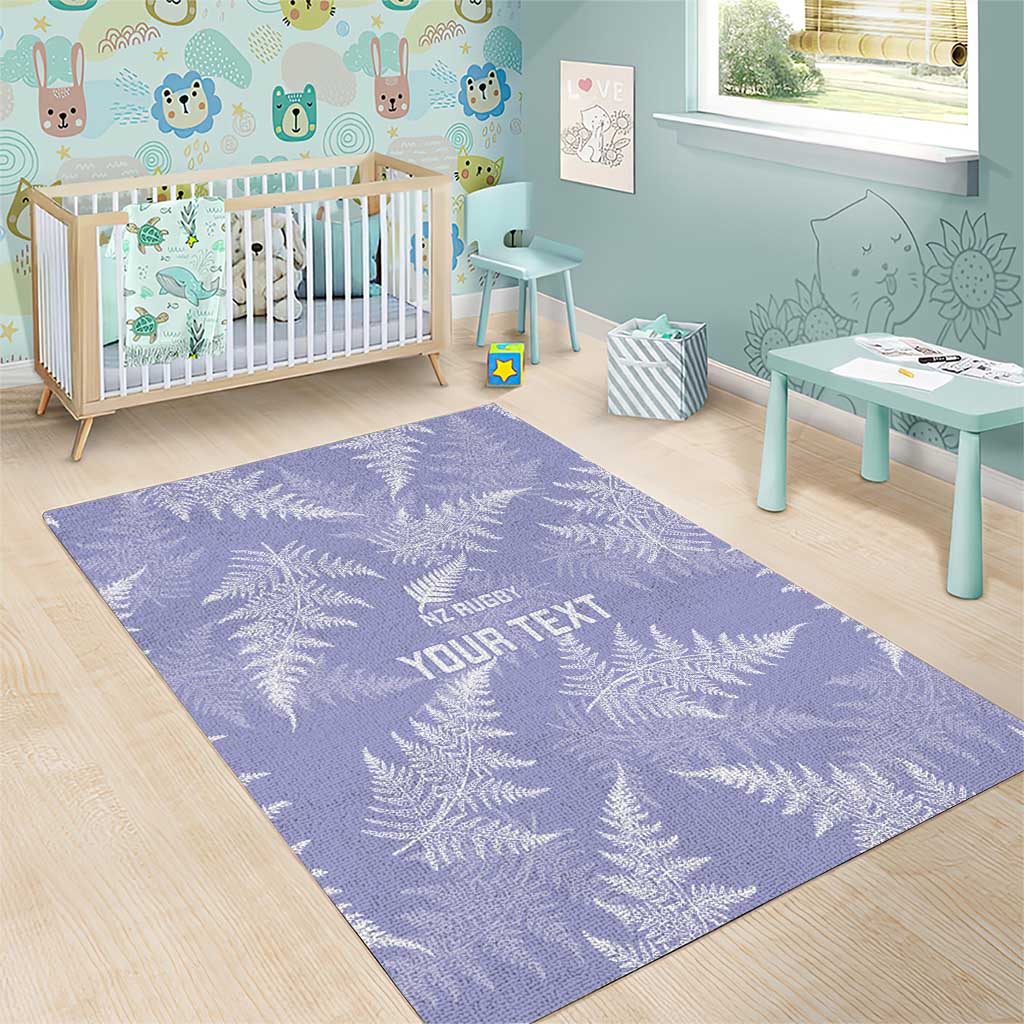 New Zealand Silver Fern Rugby Custom Area Rug Go Aotearoa Champions Purple Version - Aussie Hoodie