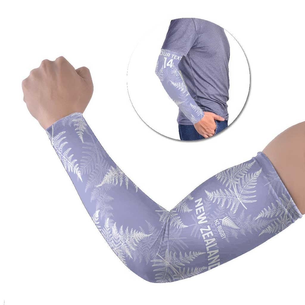 New Zealand Silver Fern Rugby Custom Arm Sleeves Go Aotearoa Champions Purple Version - Aussie Hoodie