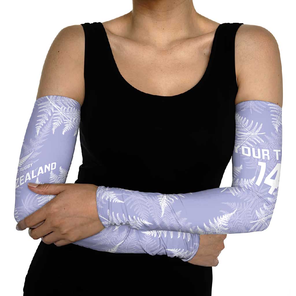 New Zealand Silver Fern Rugby Custom Arm Sleeves Go Aotearoa Champions Purple Version - Aussie Hoodie