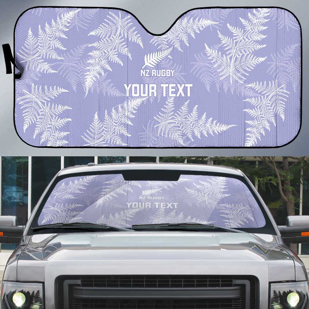 New Zealand Silver Fern Rugby Custom Auto Sun Shade Go Aotearoa Champions Purple Version - Aussie Hoodie