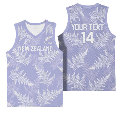New Zealand Silver Fern Rugby Custom Basketball Jersey Go Aotearoa Champions Purple Version - Aussie Hoodie
