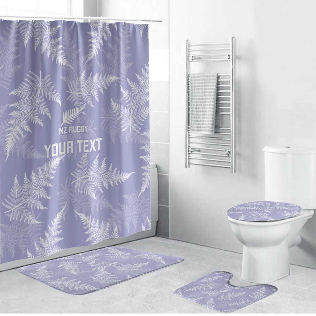 New Zealand Silver Fern Rugby Custom Bathroom Set Go Aotearoa Champions Purple Version - Aussie Hoodie