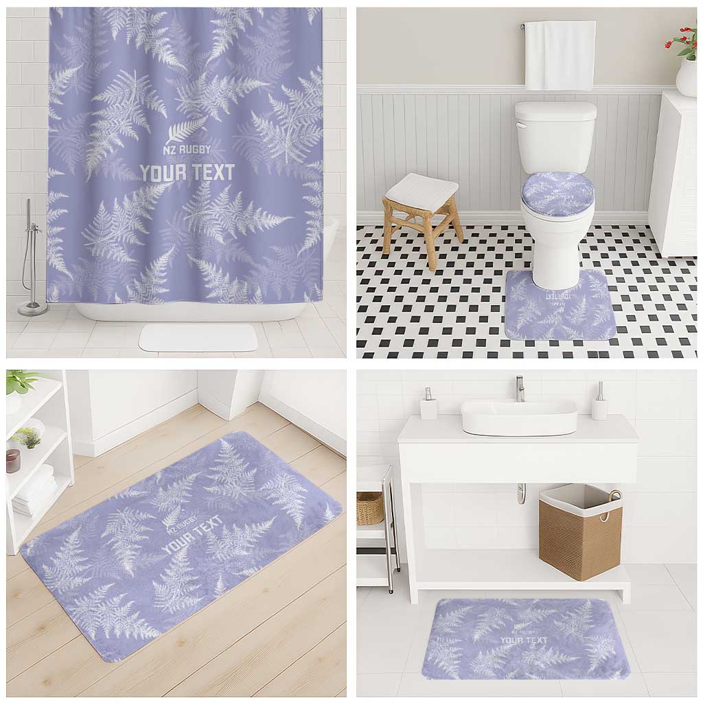New Zealand Silver Fern Rugby Custom Bathroom Set Go Aotearoa Champions Purple Version - Aussie Hoodie