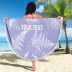 New Zealand Silver Fern Rugby Custom Beach Blanket Go Aotearoa Champions Purple Version - Aussie Hoodie
