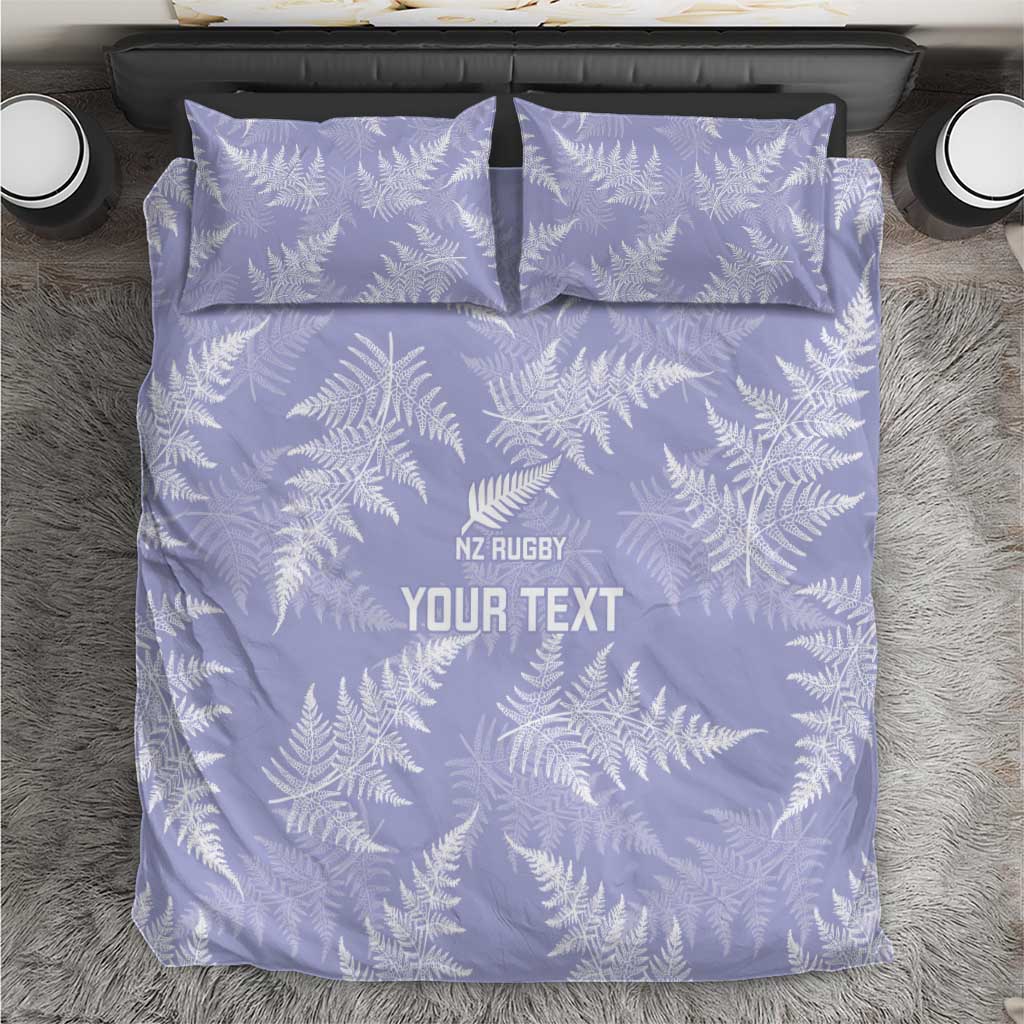 New Zealand Silver Fern Rugby Custom Bedding Set Go Aotearoa Champions Purple Version - Aussie Hoodie