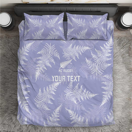 New Zealand Silver Fern Rugby Custom Bedding Set Go Aotearoa Champions Purple Version - Aussie Hoodie