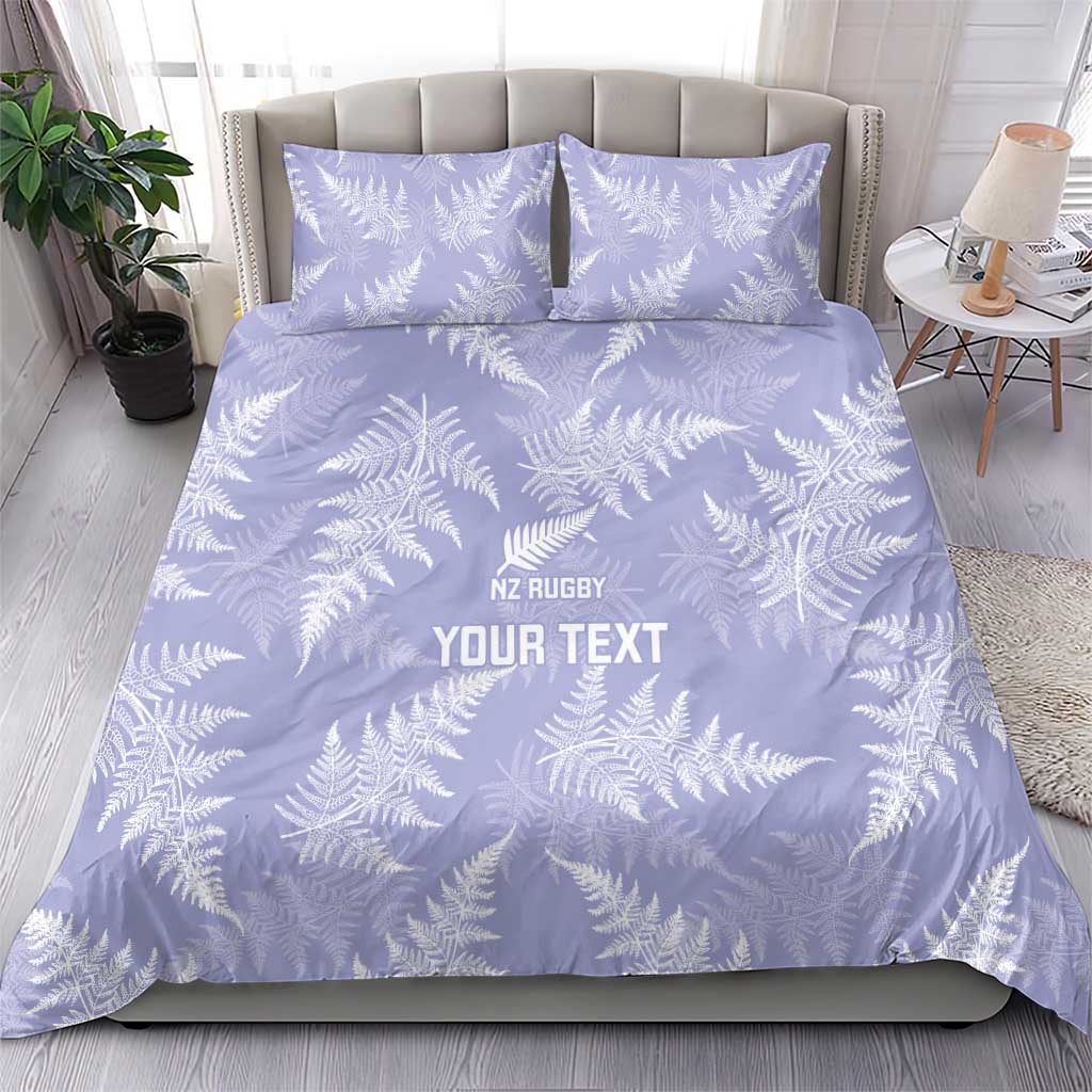 New Zealand Silver Fern Rugby Custom Bedding Set Go Aotearoa Champions Purple Version - Aussie Hoodie