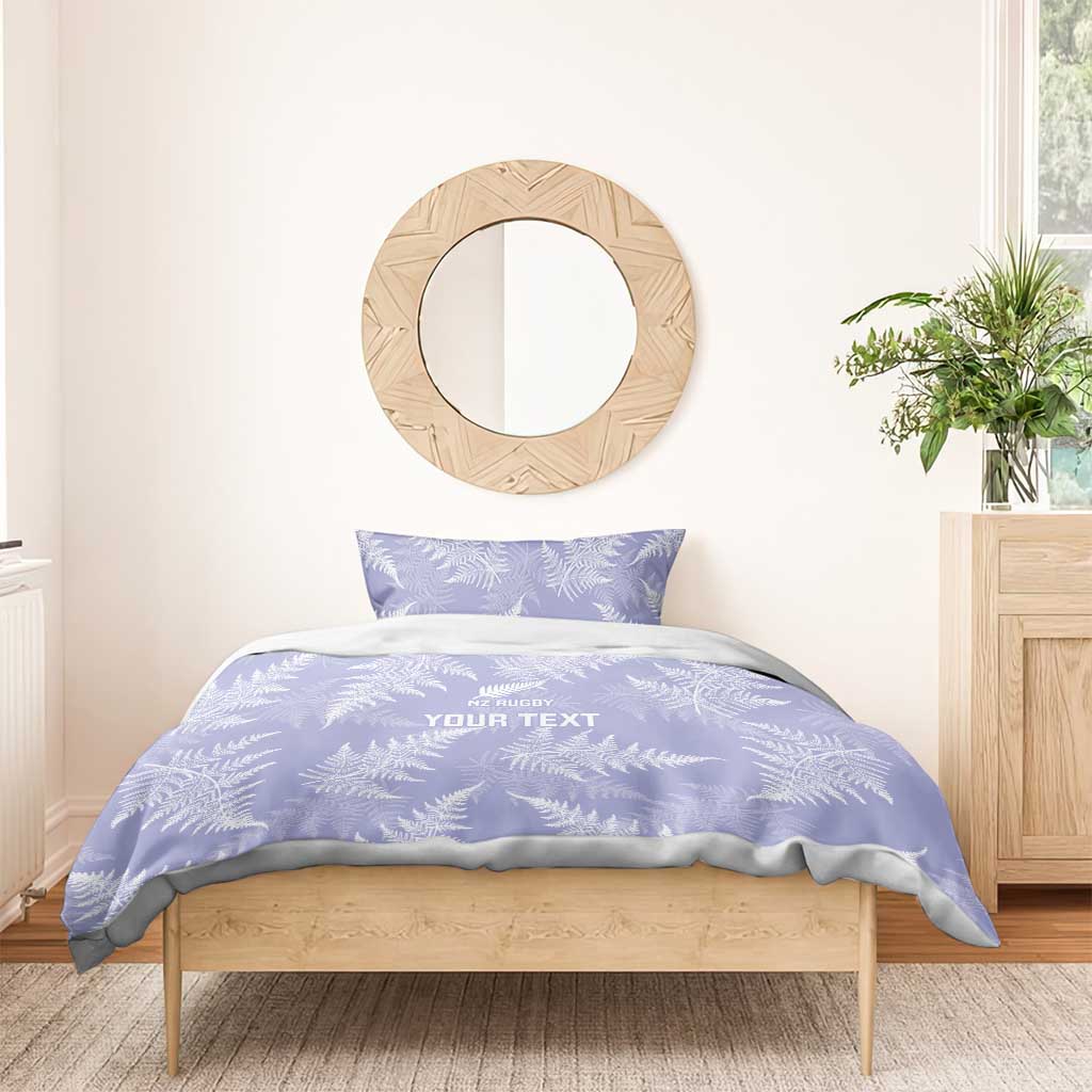 New Zealand Silver Fern Rugby Custom Bedding Set Go Aotearoa Champions Purple Version - Aussie Hoodie