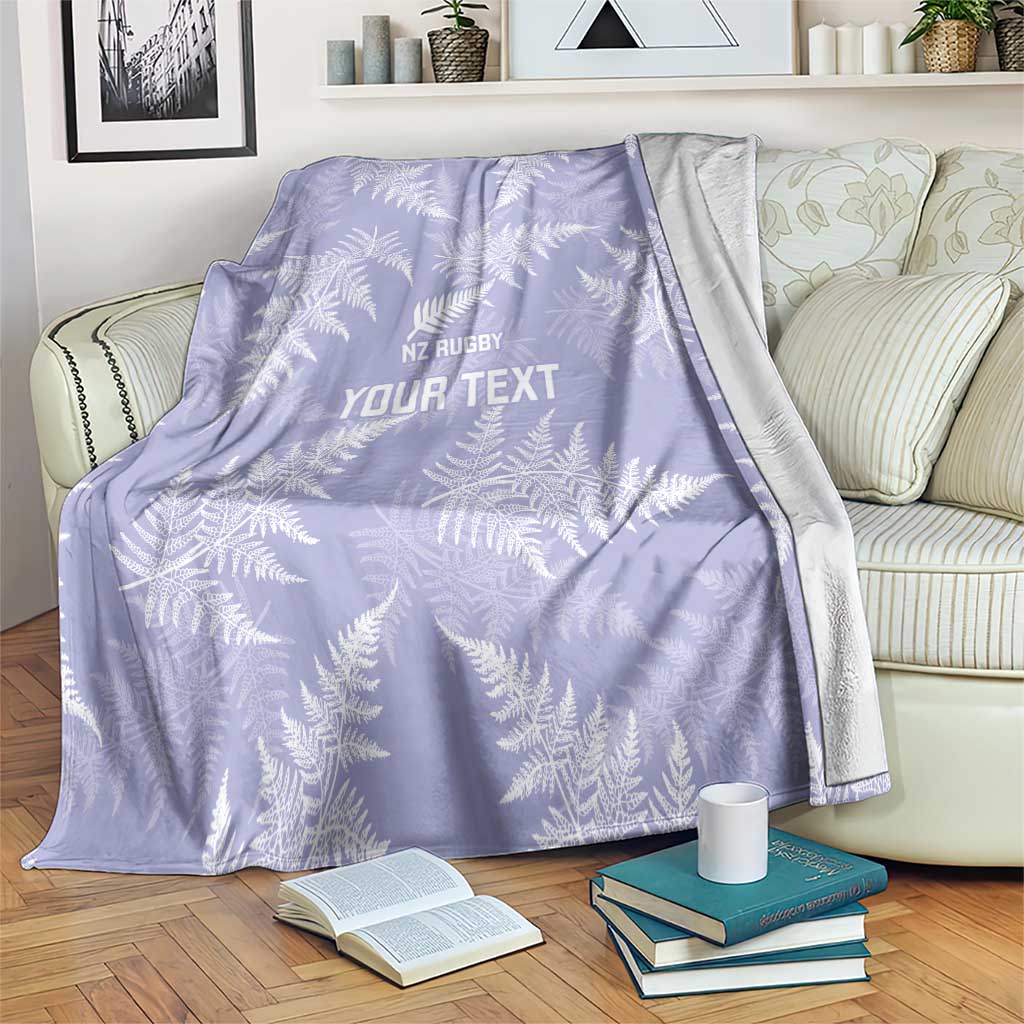 New Zealand Silver Fern Rugby Custom Blanket Go Aotearoa Champions Purple Version - Aussie Hoodie
