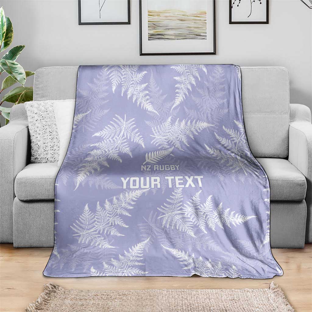 New Zealand Silver Fern Rugby Custom Blanket Go Aotearoa Champions Purple Version - Aussie Hoodie
