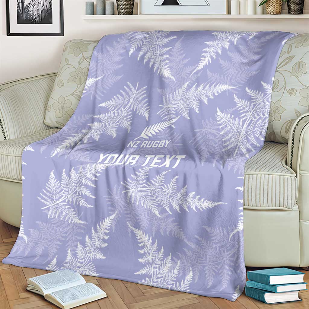 New Zealand Silver Fern Rugby Custom Blanket Go Aotearoa Champions Purple Version - Aussie Hoodie