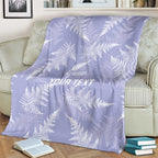 New Zealand Silver Fern Rugby Custom Blanket Go Aotearoa Champions Purple Version - Aussie Hoodie