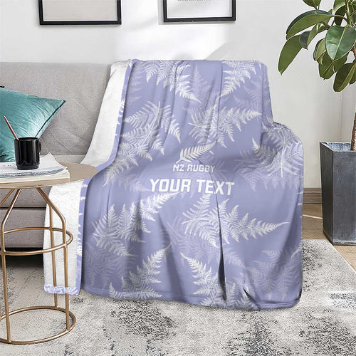 New Zealand Silver Fern Rugby Custom Blanket Go Aotearoa Champions Purple Version - Aussie Hoodie