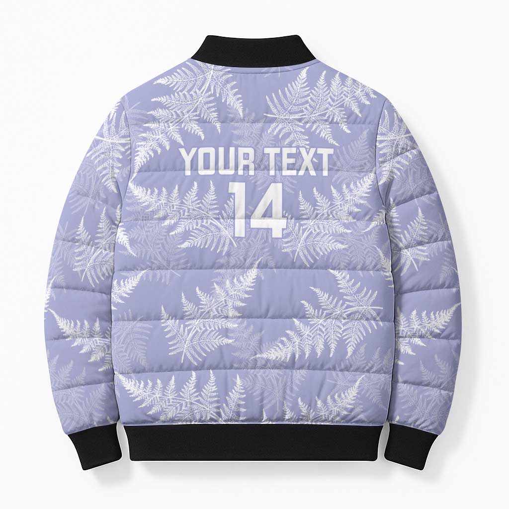 New Zealand Silver Fern Rugby Custom Bomber Puffer Jacket Go Aotearoa Champions Purple Version - Aussie Hoodie