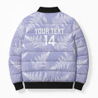 New Zealand Silver Fern Rugby Custom Bomber Puffer Jacket Go Aotearoa Champions Purple Version - Aussie Hoodie