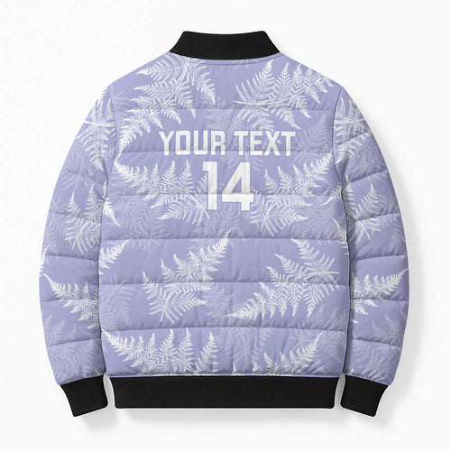 New Zealand Silver Fern Rugby Custom Bomber Puffer Jacket Go Aotearoa Champions Purple Version - Aussie Hoodie