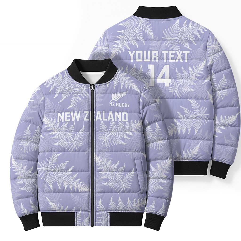 New Zealand Silver Fern Rugby Custom Bomber Puffer Jacket Go Aotearoa Champions Purple Version - Aussie Hoodie