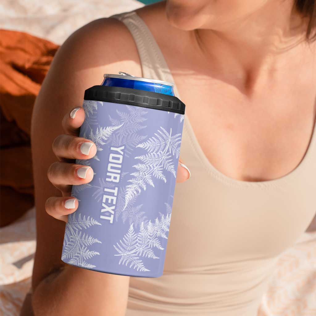New Zealand Silver Fern Rugby Custom 4 in 1 Can Cooler Tumbler Go Aotearoa Champions Purple Version - Aussie Hoodie