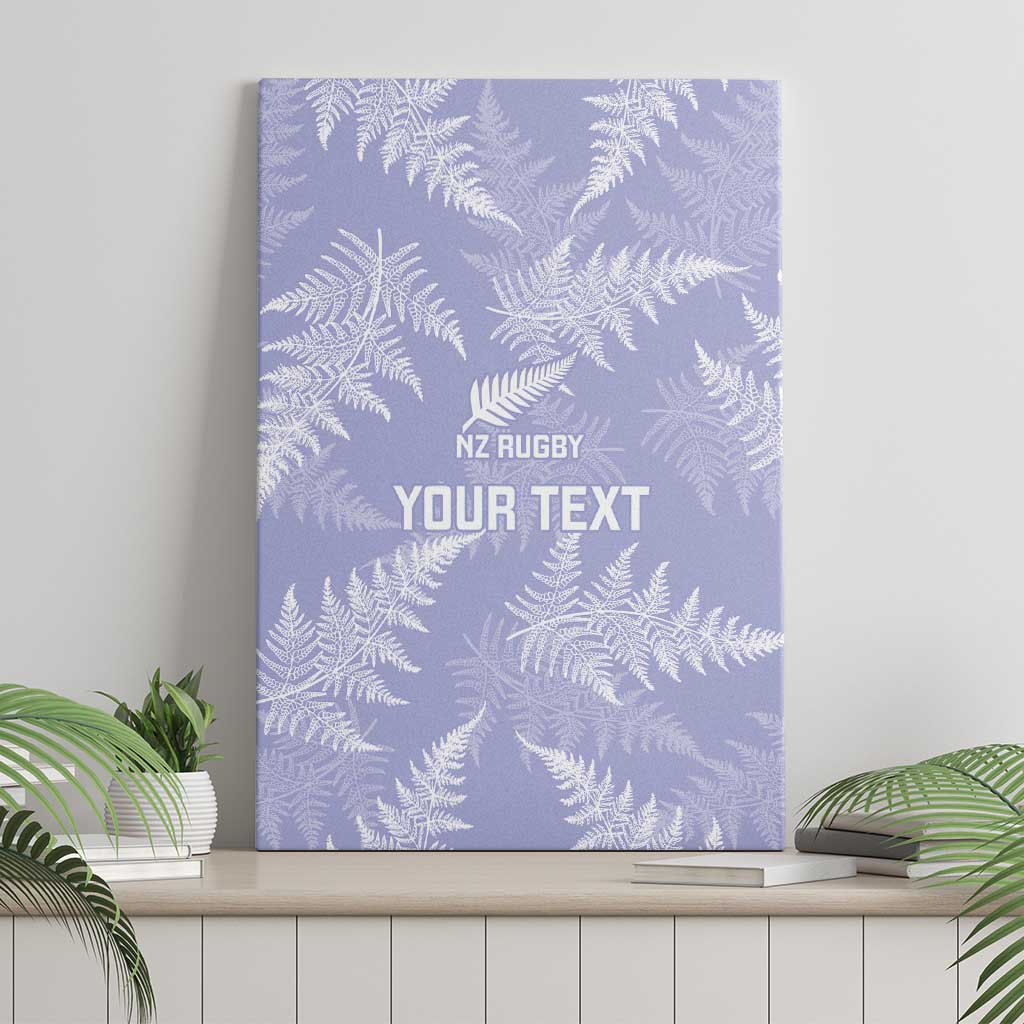 New Zealand Silver Fern Rugby Custom Canvas Wall Art Go Aotearoa Champions Purple Version - Aussie Hoodie