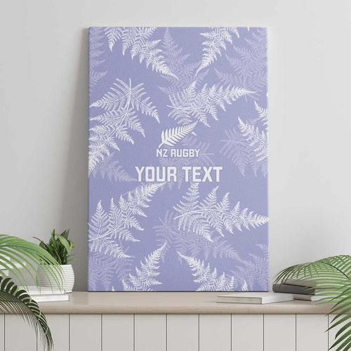 New Zealand Silver Fern Rugby Custom Canvas Wall Art Go Aotearoa Champions Purple Version - Aussie Hoodie