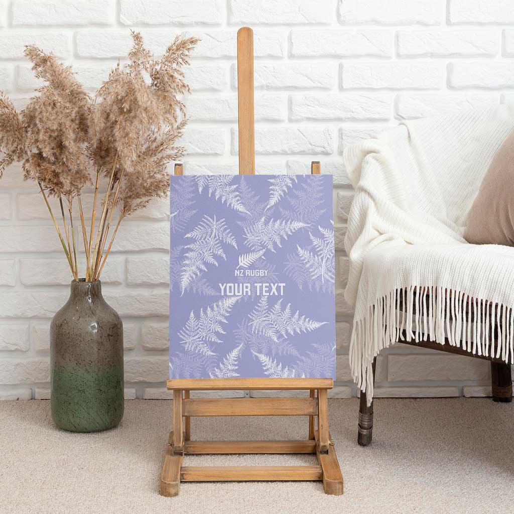 New Zealand Silver Fern Rugby Custom Canvas Wall Art Go Aotearoa Champions Purple Version - Aussie Hoodie