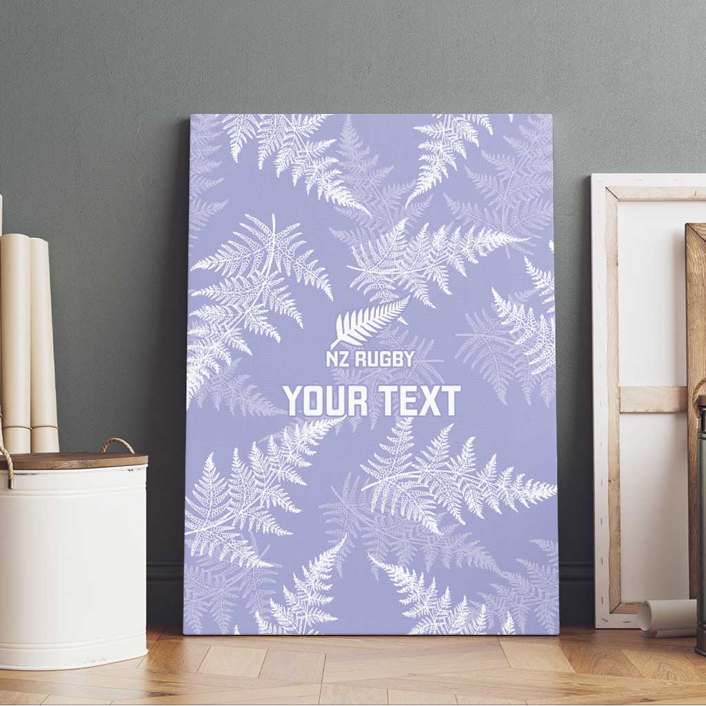 New Zealand Silver Fern Rugby Custom Canvas Wall Art Go Aotearoa Champions Purple Version - Aussie Hoodie