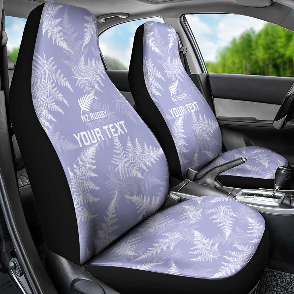 New Zealand Silver Fern Rugby Custom Car Seat Cover Go Aotearoa Champions Purple Version - Aussie Hoodie