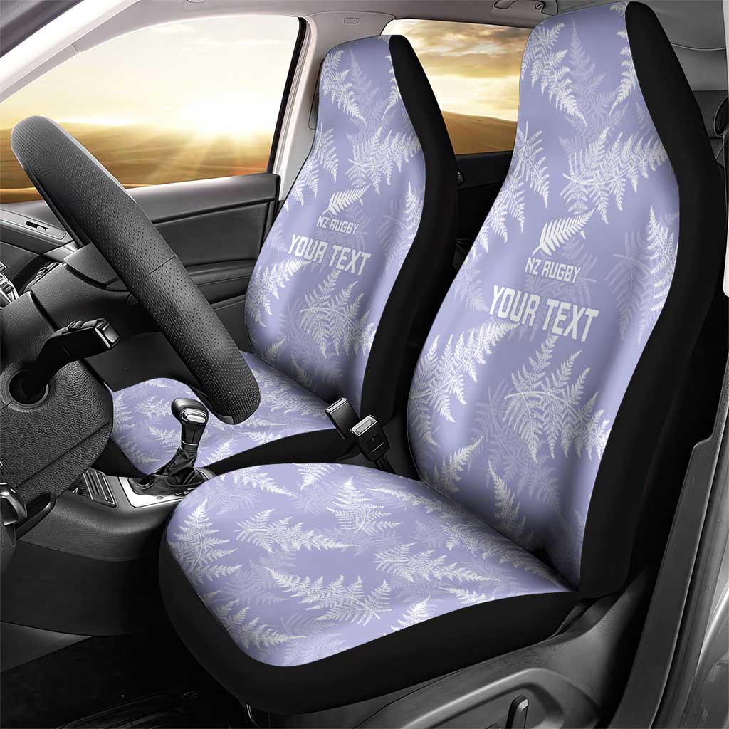 New Zealand Silver Fern Rugby Custom Car Seat Cover Go Aotearoa Champions Purple Version - Aussie Hoodie