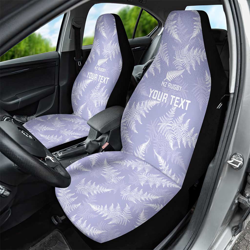 New Zealand Silver Fern Rugby Custom Car Seat Cover Go Aotearoa Champions Purple Version - Aussie Hoodie