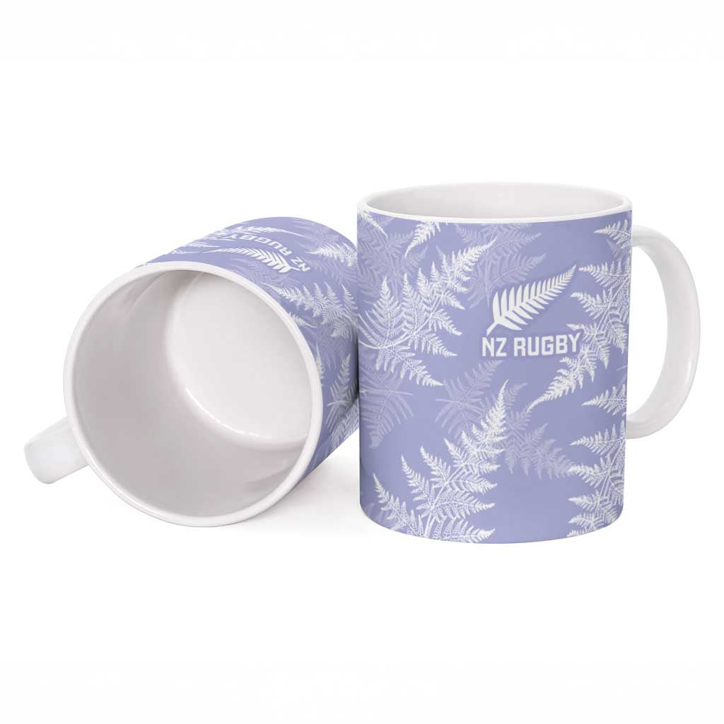 New Zealand Silver Fern Rugby Custom Ceramic Mug Go Aotearoa Champions Purple Version - Aussie Hoodie