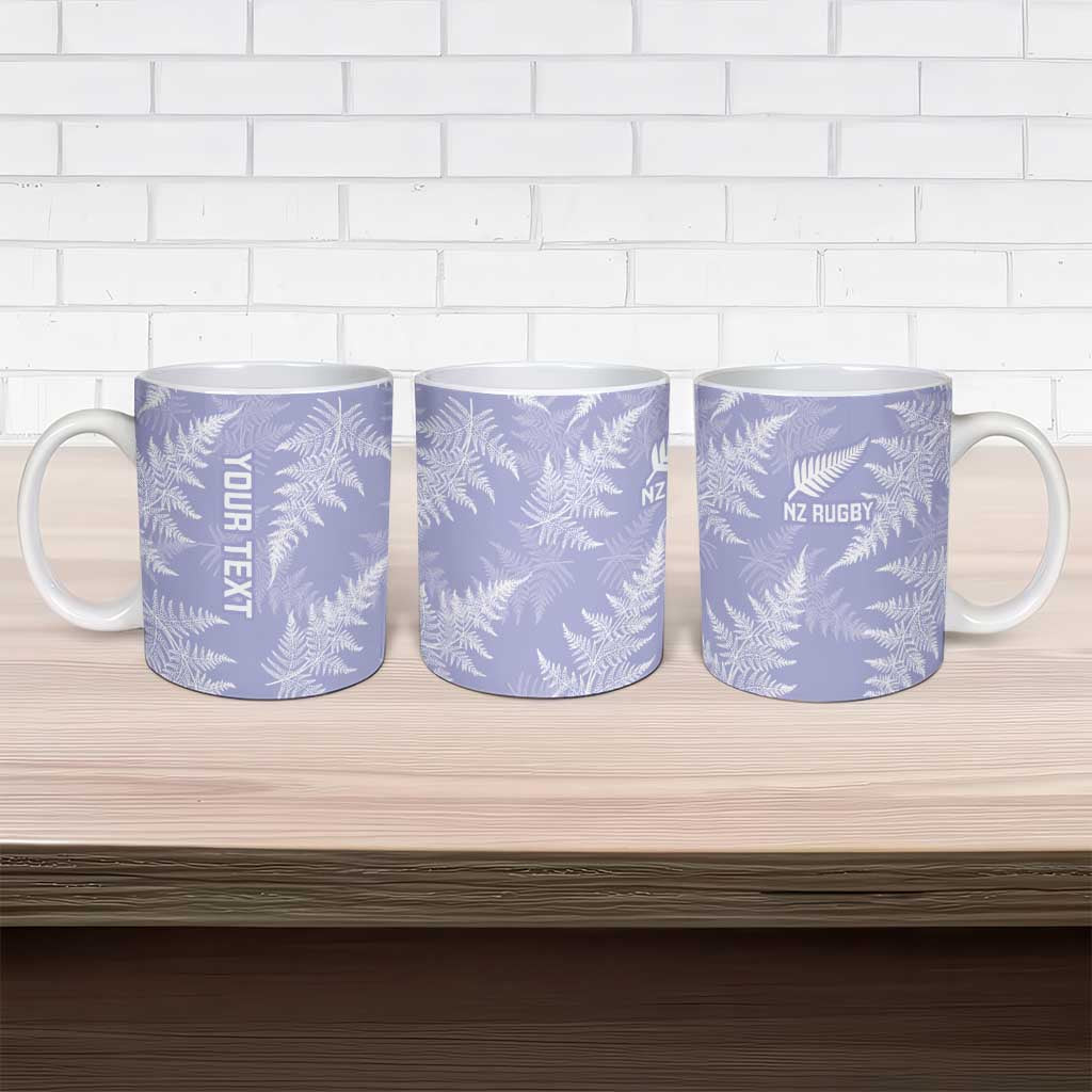 New Zealand Silver Fern Rugby Custom Ceramic Mug Go Aotearoa Champions Purple Version - Aussie Hoodie