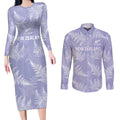New Zealand Silver Fern Rugby Custom Couples Matching Long Sleeve Bodycon Dress and Long Sleeve Button Shirt Go Aotearoa Champions Purple Version - Aussie Hoodie