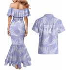 New Zealand Silver Fern Rugby Custom Couples Matching Mermaid Dress and Hawaiian Shirt Go Aotearoa Champions Purple Version - Aussie Hoodie