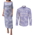 New Zealand Silver Fern Rugby Custom Couples Matching Puletasi and Long Sleeve Button Shirt Go Aotearoa Champions Purple Version - Aussie Hoodie