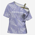 New Zealand Silver Fern Rugby Custom Cross Shoulder Shirt Go Aotearoa Champions Purple Version - Aussie Hoodie
