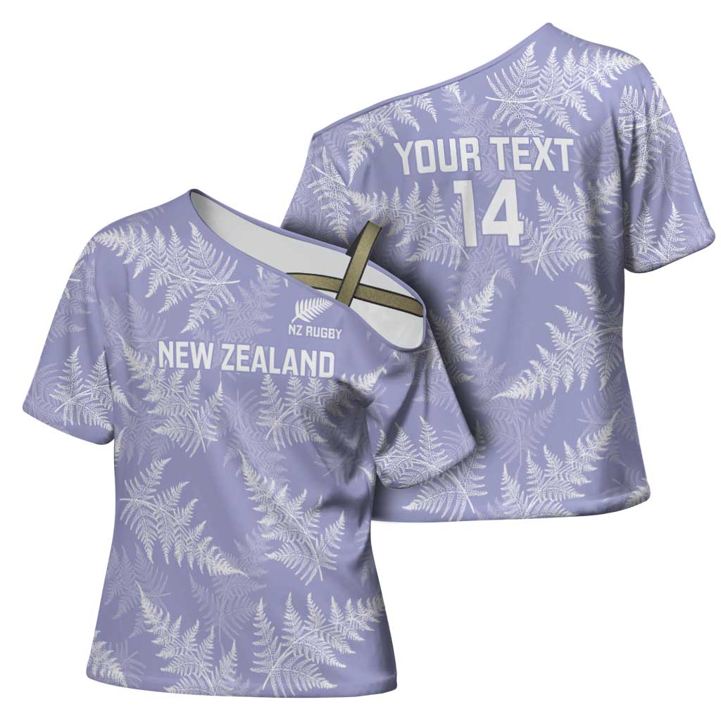 New Zealand Silver Fern Rugby Custom Cross Shoulder Shirt Go Aotearoa Champions Purple Version - Aussie Hoodie