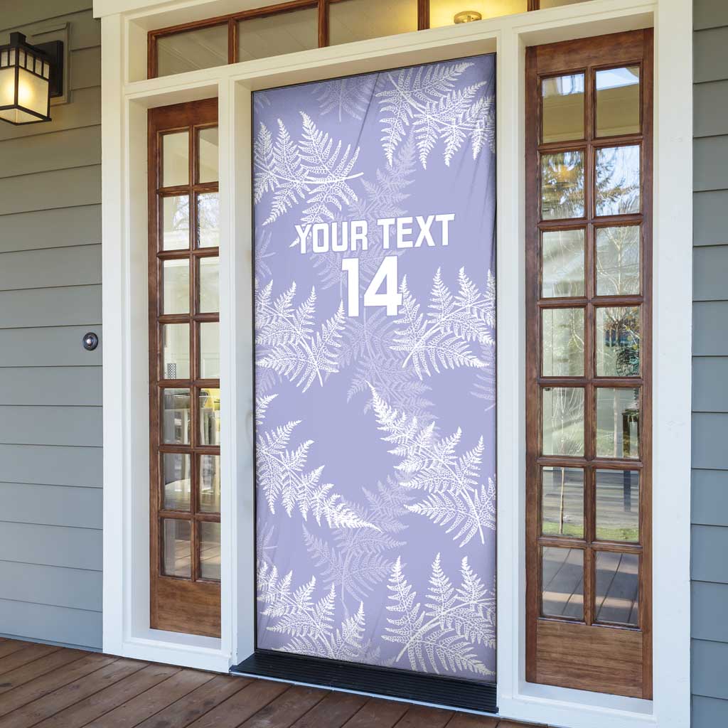New Zealand Silver Fern Rugby Custom Door Cover Go Aotearoa Champions Purple Version - Aussie Hoodie
