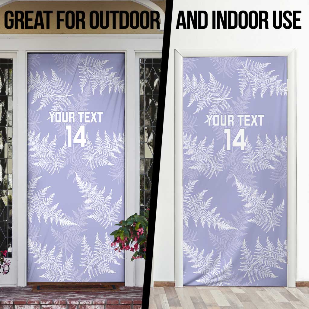 New Zealand Silver Fern Rugby Custom Door Cover Go Aotearoa Champions Purple Version - Aussie Hoodie