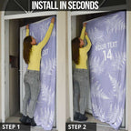 New Zealand Silver Fern Rugby Custom Door Cover Go Aotearoa Champions Purple Version - Aussie Hoodie