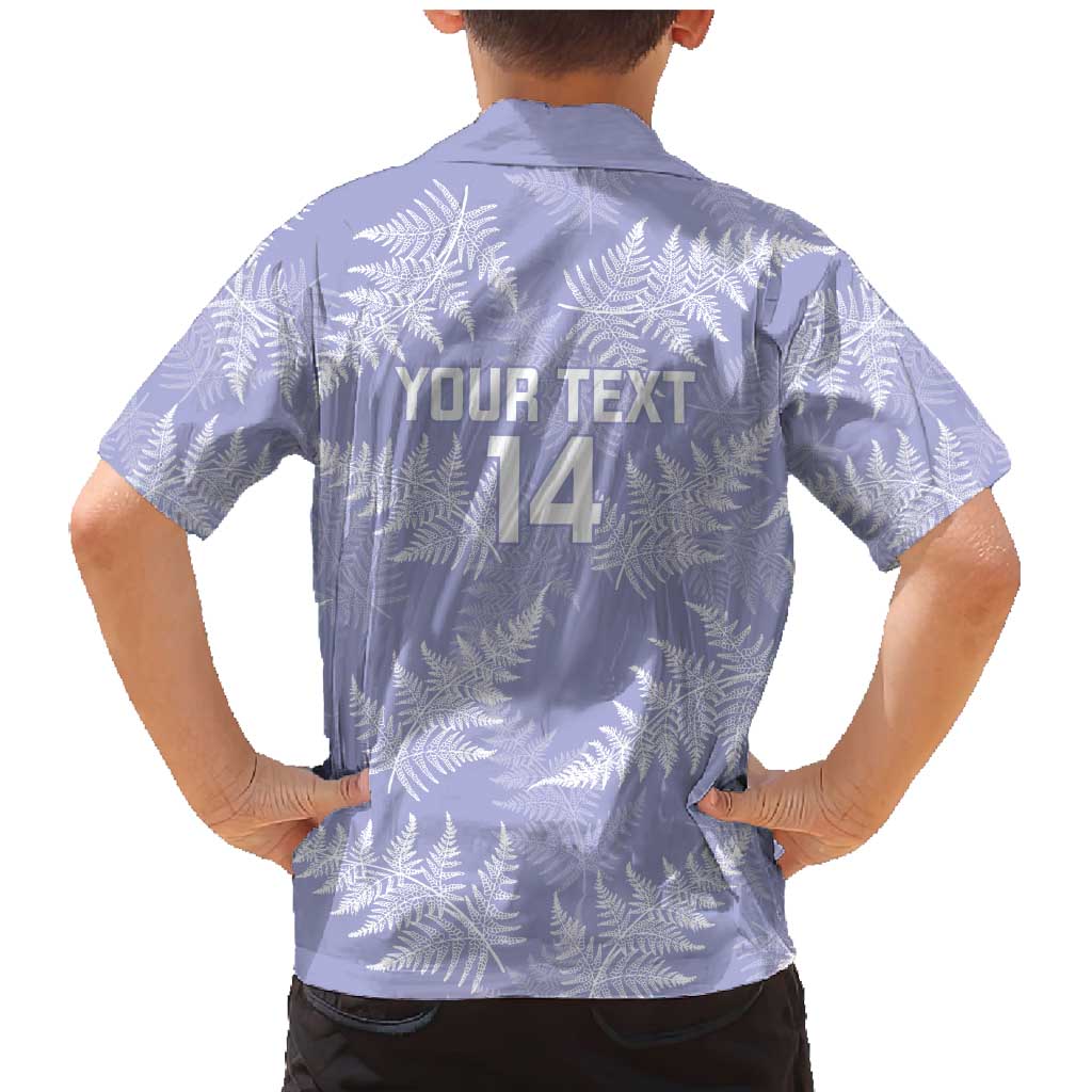 New Zealand Silver Fern Rugby Custom Family Matching Mermaid Dress and Hawaiian Shirt Go Aotearoa Champions Purple Version - Aussie Hoodie