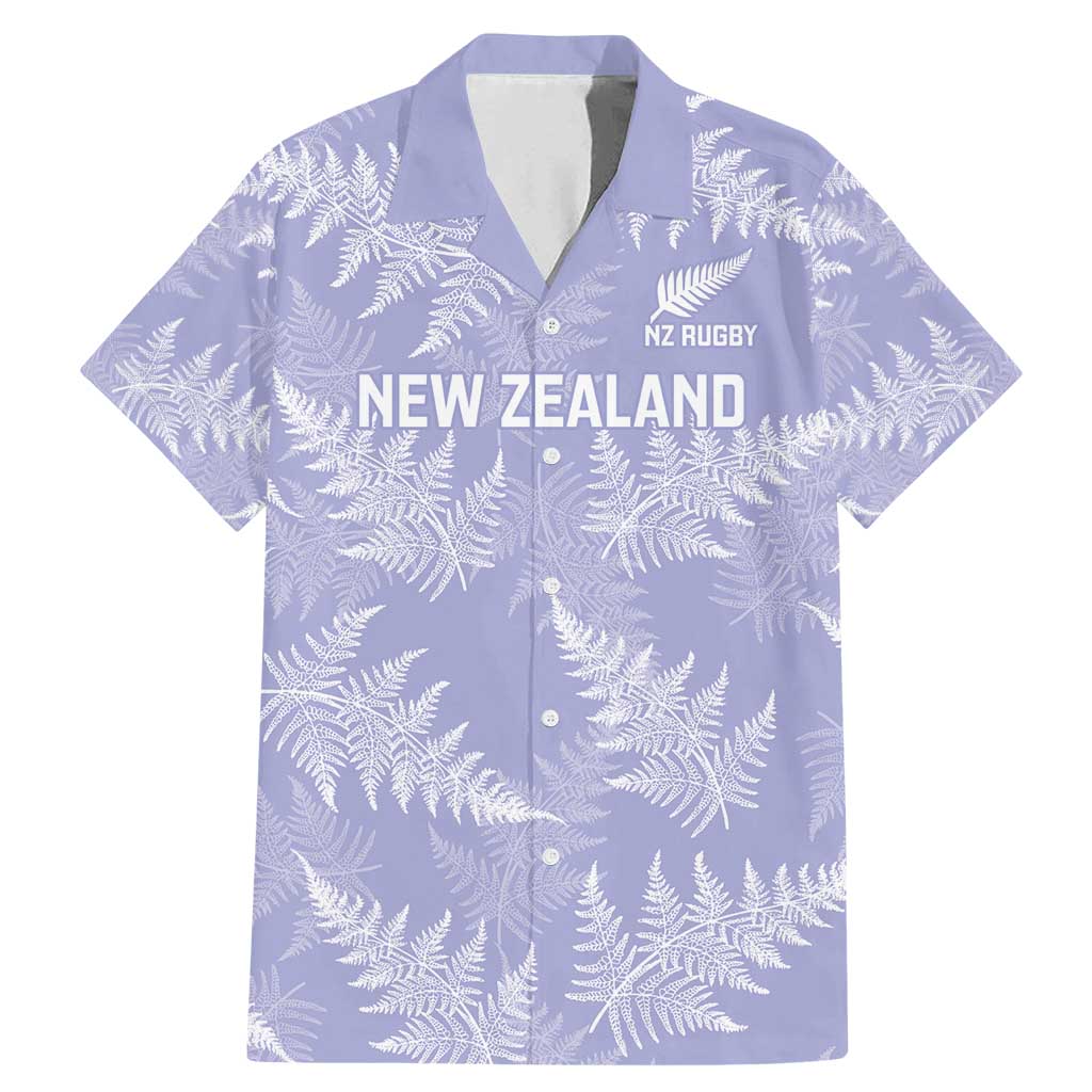 New Zealand Silver Fern Rugby Custom Family Matching Mermaid Dress and Hawaiian Shirt Go Aotearoa Champions Purple Version - Aussie Hoodie