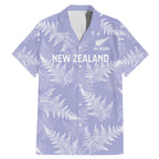 New Zealand Silver Fern Rugby Custom Family Matching Mermaid Dress and Hawaiian Shirt Go Aotearoa Champions Purple Version - Aussie Hoodie