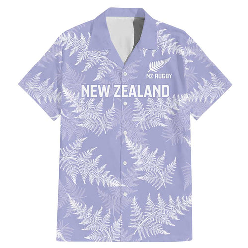 New Zealand Silver Fern Rugby Custom Family Matching Mermaid Dress and Hawaiian Shirt Go Aotearoa Champions Purple Version - Aussie Hoodie