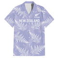 New Zealand Silver Fern Rugby Custom Family Matching Off The Shoulder Long Sleeve Dress and Hawaiian Shirt Go Aotearoa Champions Purple Version - Aussie Hoodie