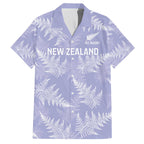 New Zealand Silver Fern Rugby Custom Family Matching Off The Shoulder Long Sleeve Dress and Hawaiian Shirt Go Aotearoa Champions Purple Version - Aussie Hoodie
