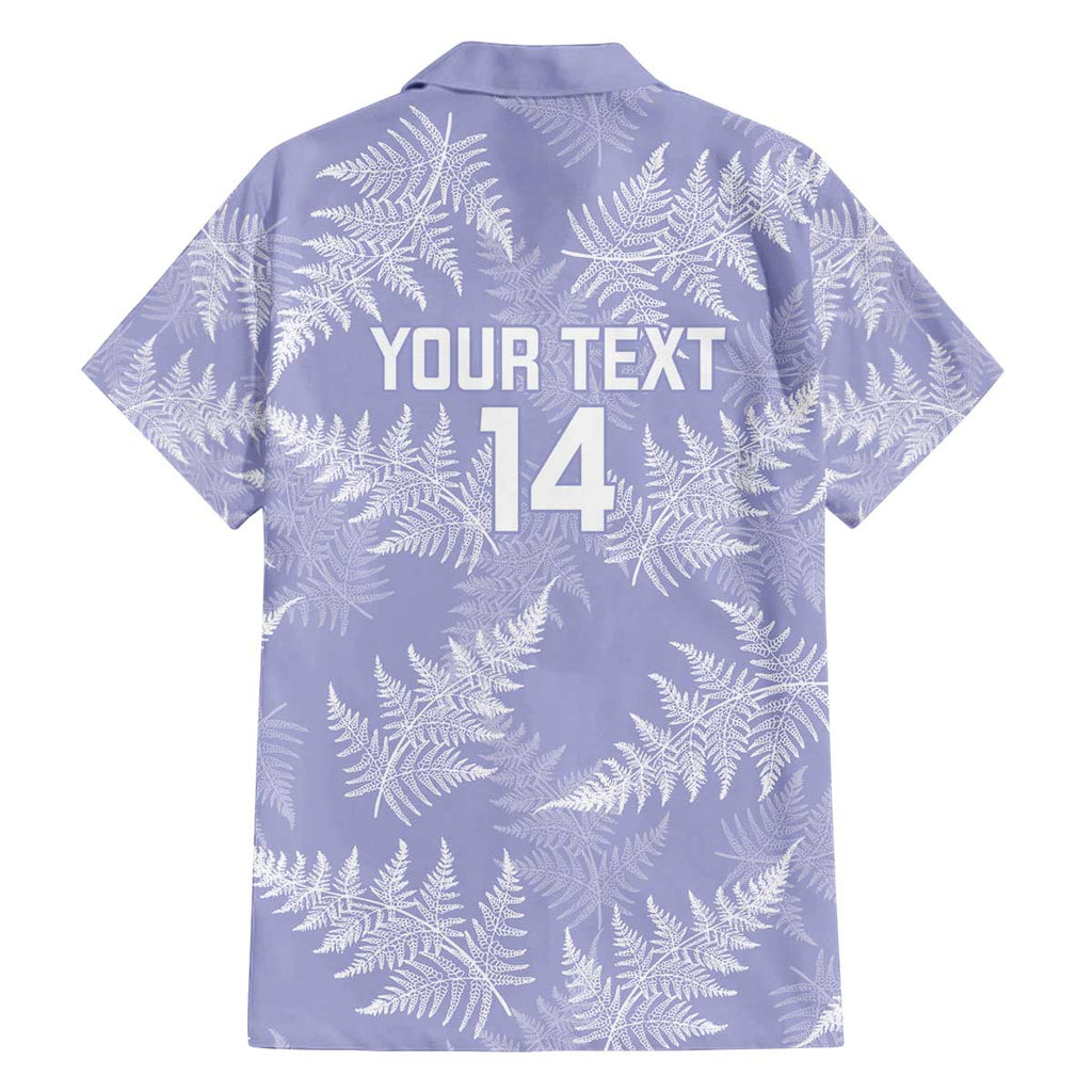 New Zealand Silver Fern Rugby Custom Family Matching Off The Shoulder Long Sleeve Dress and Hawaiian Shirt Go Aotearoa Champions Purple Version - Aussie Hoodie