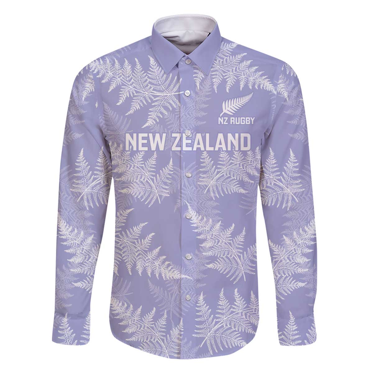 New Zealand Silver Fern Rugby Custom Family Matching Off The Shoulder Long Sleeve Dress and Hawaiian Shirt Go Aotearoa Champions Purple Version - Aussie Hoodie